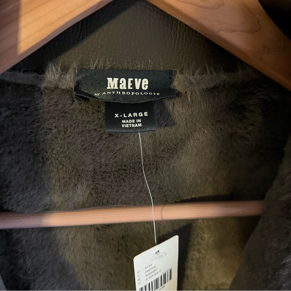 Anthropologie Brown Trench Coat with Tailored Fit and High Collar - Picture 10 of 11